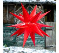 STERNTALER Stella rossa in plastica Jumbo per esterni, a 18 punte Sterntaler