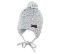 Sterntaler Strickmütze Cappello a Cuffia, Mel d39argento, 51 Unisex-Bimbi