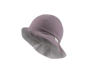 Sterntaler Wende-sonnenhut Uni Musselin Cappello da Sole Reversibile in Mussola, Viola Pastello, 45 Bambine e Ragazze