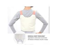 Sternum And Thorax Support Chest Brace Chest Wrap Belt Rib Protector Breathable Adjustable Belt Chest Binder for Rib Fracture Random Color L
