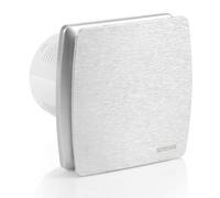 STERR Aspiratore da Bagno LFS100-QST 100 mm con Timer e Valvola di Non Ritorno Argento - Ventilatore Silenzioso