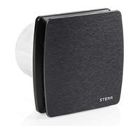 STERR - Ventilatore da bagno silenzioso in alluminio nero - LFS100-QB