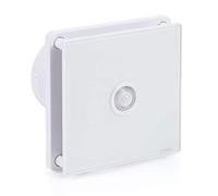 STERR Bianco AspiratoreBagno 100 mm con PIRVentilatore Silenzioso - Moderno Ventilatore Da Bagno 100 mm