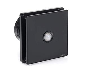 STERR Nero AspiratoreBagno 100 mm con PIRVentilatore Silenzioso - Moderno Ventilatore Da Bagno 100 mm