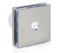 STERR - Ventilatore bagno argento con illuminazione a LED e sensore di movimento