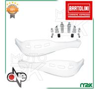 STERZO COPPIA PARAMANI ATTACCHI BIANCHI VITI DAKKAR UNIVERSALI MOTO ENDURO CROSS