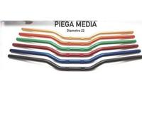 STERZO PIEGA MEDIA ACCOSSATO VARI COLORI MANUBRIO MOTO 22mm ACCOSSATO RACING