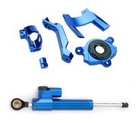 Sterzo Stabilizzatore Moto Compatibile con Z1000 2016-2022 Ammortizzatore Sterzo Motocicletta Stabilizzatore Staffa Ammortizzatore Lineare Universale Regolabile Kit Accessori(Blue)