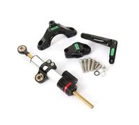 Sterzo Stabilizzatore Moto Compatibile Con ZX6R 2024 Ammortizzatore Sterzo Motocicletta Kit Di Montaggio Ammortizzatore Stabilizzatore Inverso Supporto Riparazione Parti Universali(Silver-Black)