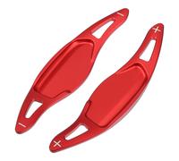 Sterzo Volante Cambio Paddle Copertura Alluminio Lega Rosso (Set di 2)