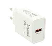 Stesso caricabatterie 1xUSB QuickCharge 3.0 da 18 W