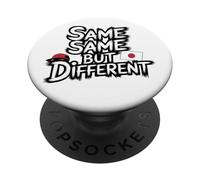 Stesso stesso ma diverso Impara il vero ragazzo sorridente giapponese Meme PopSockets PopGrip Adesivo