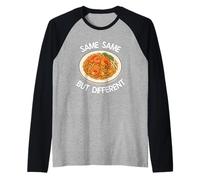 Stesso Stesso Ma Diverso Pad Piatto Thai Divertente Thai Food Tee Maglia con Maniche Raglan