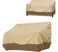 STETHI Copertura Divano Esterno Impermeabile, Copridivano Esterno, Copertura per Divano a 3 Posti Copertura di Panca Impermeabile Anti Vento Anti Polvere Copridivano da Giardino (223 x 83 x 84 cm)