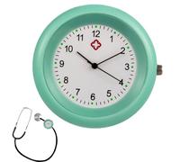 Stethoscope Clock - Clip-on Stethoscope Watch with Symbols, Chest Watch for Nurses, Water-resistant Pocket Watch Brooch Fob for Doctor, Clinic Staff, Professionals