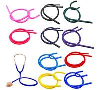 Stethoscope Tubing 10Pcs Y Shaped Stethoscope Tubing Replacement Classic Black 8mm of Outer Dia Accessories Suitable for Basic Accessories