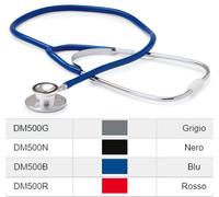 Stetofonendoscopio GRIGIO Doppia testa ruotante in Alluminio anodizzato Adulti A