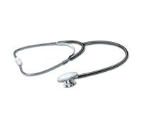 STETOSCOPIO PIATTO DOTATO DI DIAFRAMMA PERAUSCULTAZIONE DURANTE LA MISURAZIONE DELLA PRESSIONE ARTERIOSA DOPPIA CAMPANAARCHETTO IN METALLO CROMATO 21405