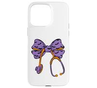 Stetoscopio con fiocco per infermiera, per Halloween Custodia per iPhone 15 Pro Max