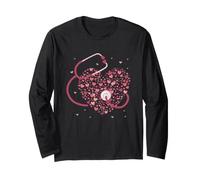 Stetoscopio Cuore Amore Ospedale Medicina Infermiera Maglia a Manica