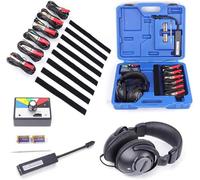 Stetoscopio Elettronico per Auto, Sistema di Telaio per Auto A 6 Canali, Kit Diagnostico per Stetoscopio Elettronico con Cuffie, per Strumento di Riparazione di Sensori di Suoni Anomali