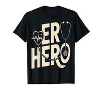 Stetoscopio ER Hero Pronto Soccorso Infermiere Medico Maglietta