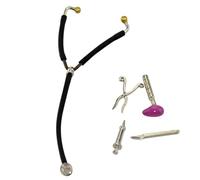 Stetoscopio giocattolo 5 pezzi/set Stetoscopio per casa delle bambole per accessori per casa delle bambole in scala 1:12 Set da medici per bambini Accessori per casetta dei giochi, Medici per bambini