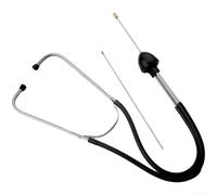 Stetoscopio per auto in acciaio inox resistente progettato per il rilevamento del rumore del motore e la diagnosi dei guasti, offre una presa ergonomica e prestazioni di lunga durata, nero