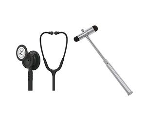 Stetoscopio per il monitoraggio 3M™ Littmann® Classic III™, testina Black Edition, tubo auricolare nero & Gima Martello Neurologico Classico, Buck Classic, Senza Lattice