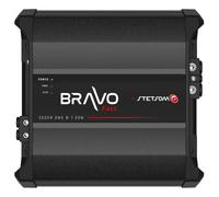 Stetsom Bravo Full 3000 1 Ohm Mono Car Amplificatore, 3000.1 3K Watt RMS, 1Ω Stabile Car Audio, Qualità del suono HD, Crossover & Bass Boost, Altoparlante stereo per auto Subwoofer MD, Smart Coolers