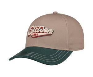 Stetson 1865 Cappello Script Donna/Uomo - Cappellino da baseball in cotone con visiera per estate/inverno