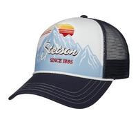 Stetson Alpine Sunset Trucker Cappellino da baseball, cappellino da baseball da donna/uomo, con visiera primavera-estate, autunno, inverno, primavera, estate, autunno e autunno, Blu scuro, Taglia