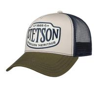 Stetson American Heritage 1865 - Berretto da camionista da uomo - Berretto da baseball in rete con fodera per primavera/estate, verde oliva, taglia unica