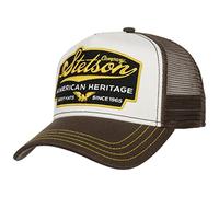Stetson American Heritage Trucker cap One Size 56 - 61 cm - Cappellino da Baseball in Stile Americano - Snapback cap con Inserto in Rete Traspirante - Berretto in Mesh Estivo/Inverno - Cappellino da