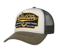 Stetson American Heritage Trucker Cappellino da uomo Snapback con inserto in rete, per l'estate e l'inverno, grigio., 54