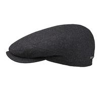 Stetson Belfast Wool Blend Coppola Uomo - Made in The EU Cappello Piatto Berretto Cappellino Lana con Visiera, Fodera Inverno Autunno/Inverno - 59 cm Antracite