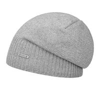 Stetson Berretto Beanie Wool Oversize Donna/Uomo - Made in Italy Lana Merino con Fodera, Autunno/Inverno Inverno - Taglia Unica Grigio