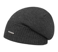 Stetson Berretto Beanie Wool Oversize Donna/Uomo - Made in Italy Lana Merino con Fodera, Autunno/Inverno Inverno - Taglia Unica Antracite
