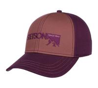 Stetson Berretto da baseball con logo Mountain, 6 pannelli, da uomo, per autunno e inverno, Lilla, Taglia unica