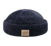 Stetson Berretto Docker Jersey Cord Uomo - Made in The EU Skull cap a Costine con Fodera Inverno Autunno/Inverno - M (56-57 cm) Blu Scuro
