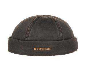Stetson Berretto Docker Vintage CO Nero Marrone 60-61