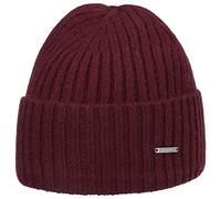 Stetson Berretto in Cachemire Varnell Donna/Uomo - Beanie Lana Invernale con Risvolto Inverno Autunno/Inverno - Taglia Unica Rosso Bordeaux