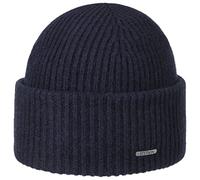 Stetson Berretto in Lana Classic Uni Donna/Uomo - Made Italy Beanie Lavorato a Maglia Invernale con Risvolto Inverno Autunno/Inverno - Taglia Unica Blu Scuro