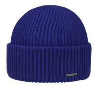 Stetson Berretto in Lana Classic Uni Donna/Uomo - Made Italy Beanie Lavorato a Maglia Invernale con Risvolto Inverno Autunno/Inverno - Taglia Unica Blu Savoia