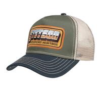 Stetson Cappellino American Heritage Patch Uomo - Mesh cap Berretto Baseball Snapback Snapback, con Visiera Estate/Inverno Primavera Estate Autunno Inverno - Taglia Unica Small Oliva