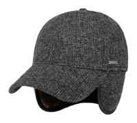 Stetson Cappellino con Paraorecchie Vilson Wool Uomo - in Lana Berretto Baseball Cappello Invernale Chiuso Dietro, Visiera, paraorecchie, Fodera Inverno Autunno/Inverno