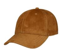 Stetson Cappellino in Pelle Scamosciata Classic Uomo - Curved Brim cap Berretto Baseball con Visiera Estate/Inverno Primavera Estate Autunno Inverno - L (58-59 cm) Cognac