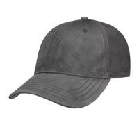 Stetson Cappellino in Pelle Scamosciata Classic Uomo - Curved Brim cap Berretto Baseball con Visiera Estate/Inverno Primavera Estate Autunno Inverno - M (56-57 cm) Grigio