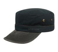 Stetson Cappellino Katonah Cotton Army Donna/Uomo - Berretto cap Militare Fibbia in Metallo, con Visiera Estate/Inverno Estate - L (58-59 cm) Blu Scuro