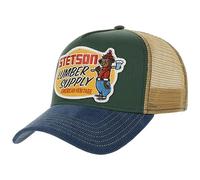 Stetson Cappellino Lumber Supply Trucker Uomo - cap Berretto Baseball Mesh Snapback, con Visiera, Visiera Inverno Autunno Estate Primavera Estate/Inverno - Taglia Unica Verde